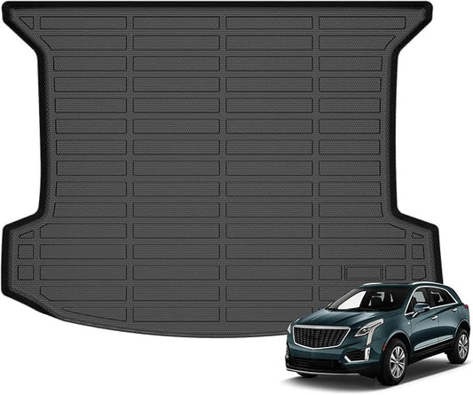 Wailtnb-All Weather Cargo Liner for Cadillac XT5 2017-2025 Custom Fit Car Trunk Mat Waterproof Easy to Clean Cargo Mat Accessories Black