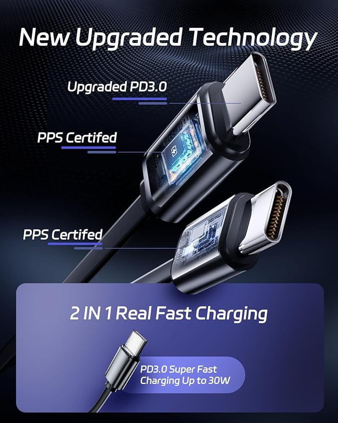 DreamBee Retractable Car Charger,66W Super Fast USB Car Phone Charger,Dual TypeC Retractable Cables Gifts for Men Women Car Truck Accessories for Samsung Galaxy S23+/S23,iPhone 17/16/15/ Pro Max, iPad