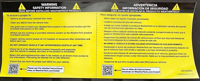 Weathertech Custom Fit FloorLiners for Honda CR-V, CR-V Hybrid, 1st & 2nd Row (441110-1-2), Black