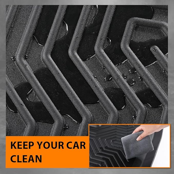 ANDPLAY TPE Floor Mats Liners Compatible with Honda CRV 2023 2024 2025 (Include Hybird) All Weather Protection Black Floor Liners alfombras para carro