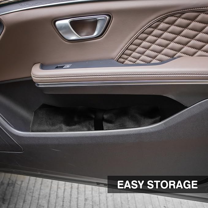 Leader Accessories Velvet Waterproof Car Seat Cover Black Anti-Slip for Gym Workout, Running, Swimming, Beach and Hiking, Universal Bucket Seat Protector for Cars, SUVs and Trucks