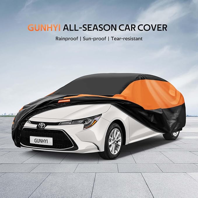 Ford Car Cover Custom Fit Ford Focus Hatchback Waterproof All Weather for Automobiles, Lightweight Full Exterior Cover Outdoor Sun UV Rain Dust Snow Wind Protection.