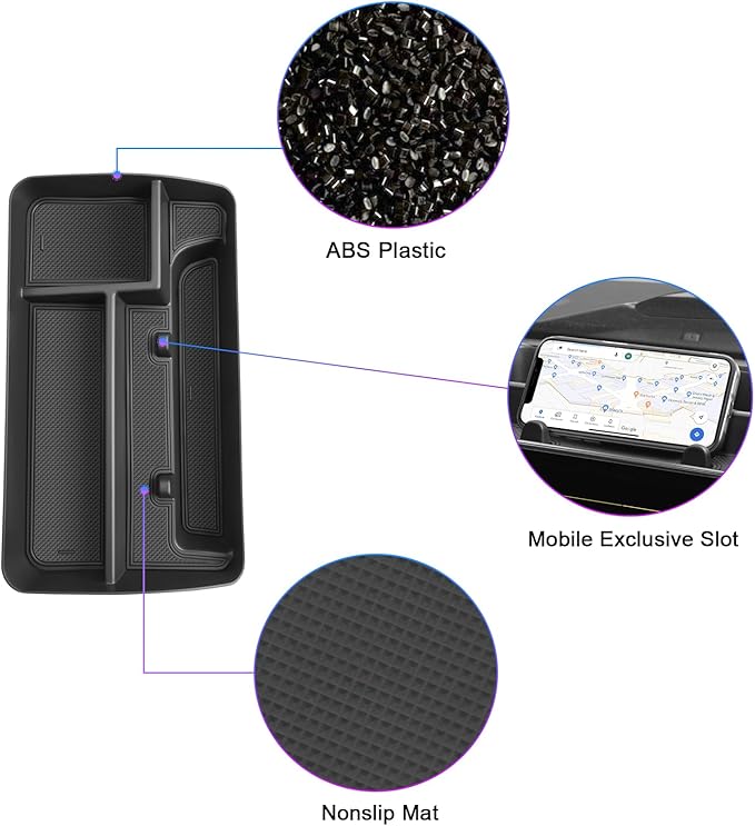 SXCY for 2023-2025 Colorado [WT/Trailboss] Canyon [Elevation] Center Console Organizer Chevy Colorado 2023-2025 Dashboard Screen Back Organizer 2024 2025 GMC Canyon Elevation Accessories