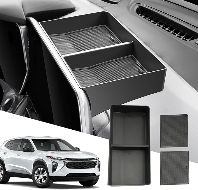 SXCY for 2024 2025 Chevrolet Trax Center Console Organizer for Chevy Trax 2025 Accessories Dashboard Tray for Trax 2024 2025 Accessories 2025 Trax Screen Back Organizer