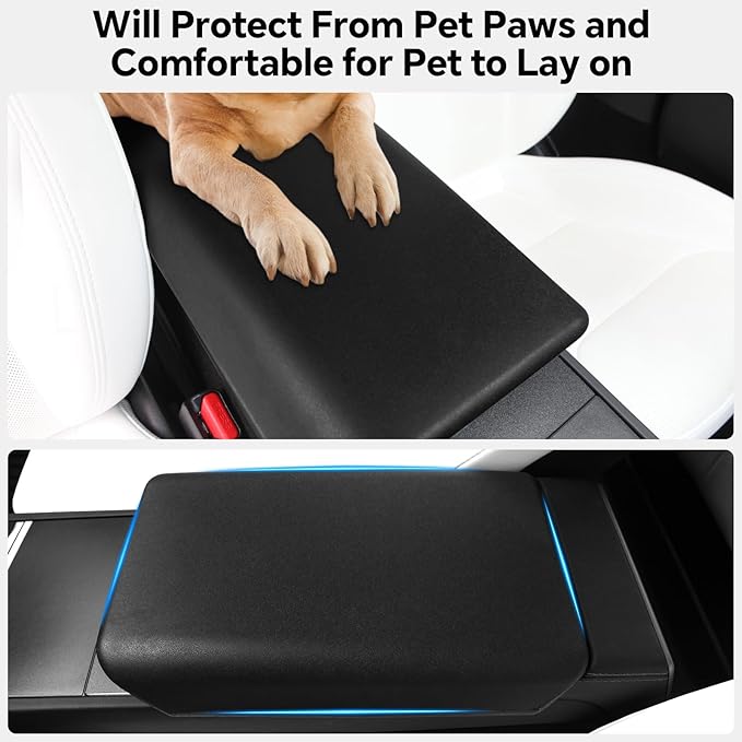 2026 Armrest Cover for Model Y Juniper Console Cover Armrest Cover Protection TPE Tesla Model 3 Highland Interior Accessories 2024-2025