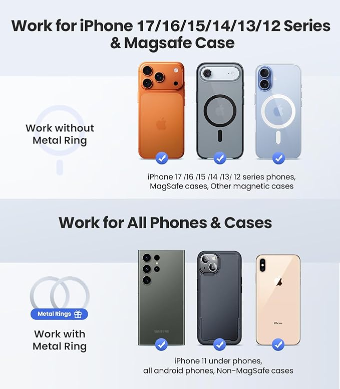 VICSEED Tesla Phone Mount【Strongest Magnet Power】Foldable Hidden Tesla Phone Holder Fit for All Phone, Tesla Model 3 Model Y for MagSafe Car Mount, Tesla Model 3 Accessories, Tesla Model Y Accessories