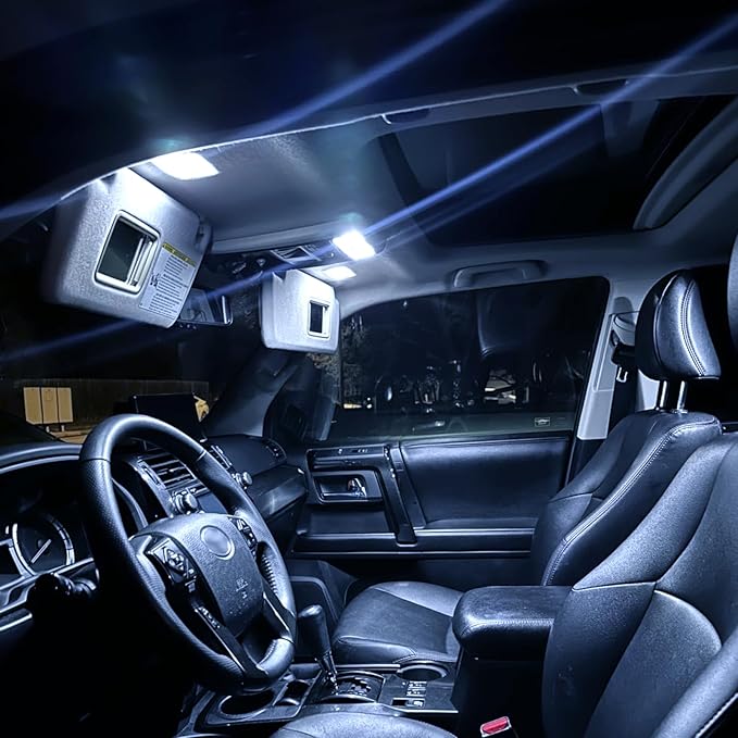 EASY EAGLE 16 Psc Super Bright 6000K Blue LED Interior Light: Bulbs Kit Package for 2010-2020 2021 Toyota 4Runner + and Install Tool (Blue)