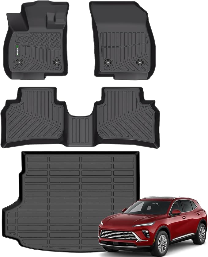 ANBINGO®Fit for Buick Envision Floor Mats 2021-2026 for Buick Envision Car Mat All Weather Mats for Envision TPE Car Matt Rugs for Envision Rubber Trunk Carpet Envision Accessories