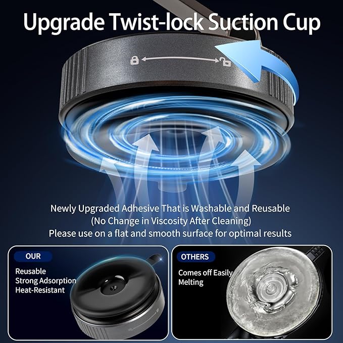 For iPhone MagSafe Car Mount Charger[15W Fast Wireless Charging, 120LBS Strongest Suction, 2800gf Strong Magnetic]360° Rotation Adjustable Car Phone Holders for Your Car Dashboard/Windshield