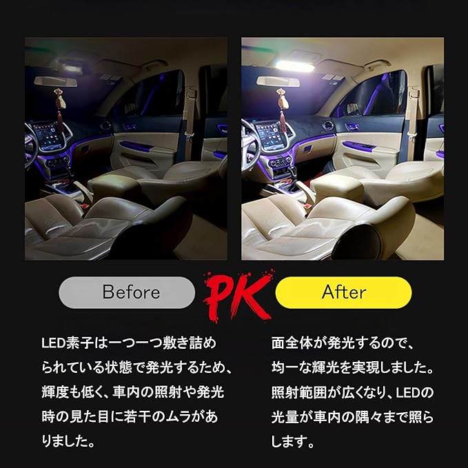 Interior Light Bar with Plastic Cover COB 108 SMD DC12-36V LED Strip Lights with ON/Off Switch for Camper Truck Van RV Trailer Boat Cabinet Lights with Double-Sided Tape/Screw 4-Pack White