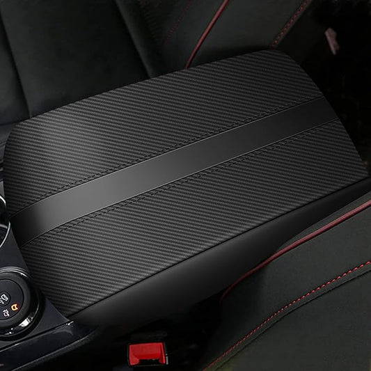 AOMSAZTO Carbon Fiber Armrest for 2011-2019 Ford Explorer Black