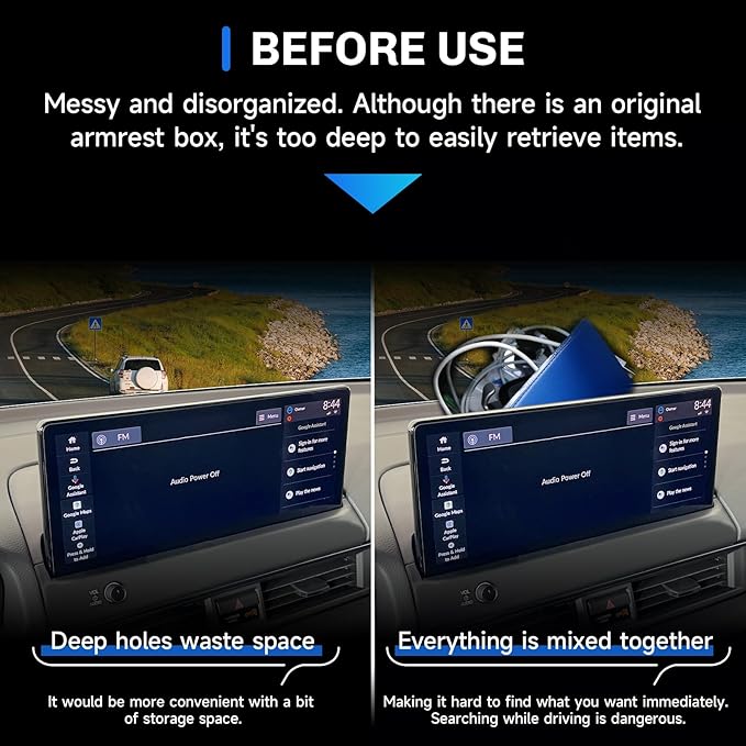 SXCY for 2026 Honda Passport Dashboard Organizer Tray for 2026 Honda Passport Accessories Screen Back Tray 2026 Passport Behind Dash Console Organizer Tray