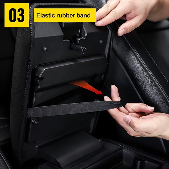 AOMSAZTO Armrest Console Console Covers for Ford Explorer 2011-2019 Black