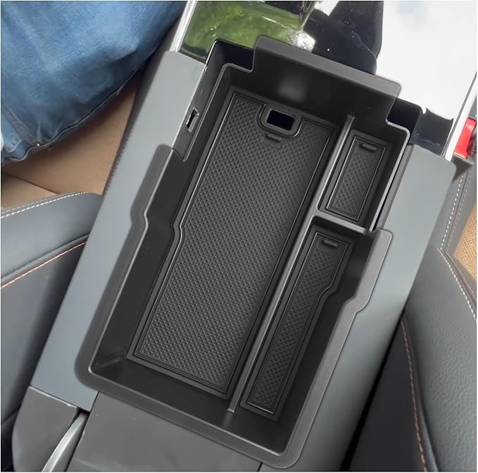 SXCY for 2025 Equinox Center Console Organizer [Not for Equinox EV] for Chevrolet Equinox 2025 Accessories Armrest Console Tray for 2025 Equinox Console Organizer Armrest Storage Box