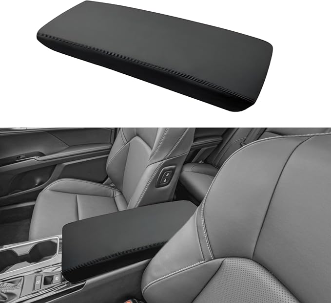 POSAID Center Console Armrest Cover for 2025 Toyota Camry (XSE/XLE/SE/LE) Leather Armrest Cover for 2025 Toyota Camry Accessories, Gray Trim