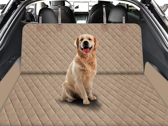 GXT Dog Back Seat Cover Protector for Cars SUV and Trucks with Mesh Window, Scratchproof Nonslip and Waterproof Material