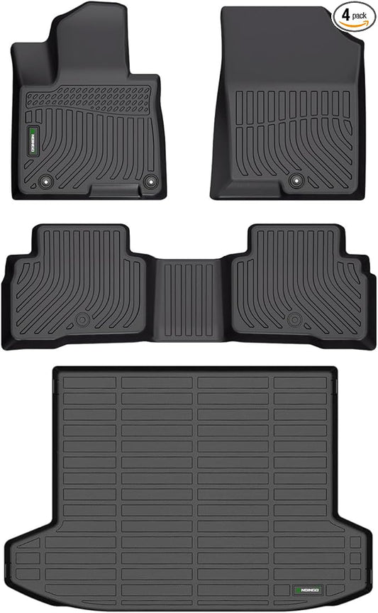 ANBINGO®Fit for Hyundai Tucson Hybrid Floor Mats (Only with Subwoofer) 2026-2022 Weather Car Mats for Hyundai Tucson Hybrid TPE Rug Trunk for Tucson Hybrid Rubber Liner for Tucson Hybrid Accessories