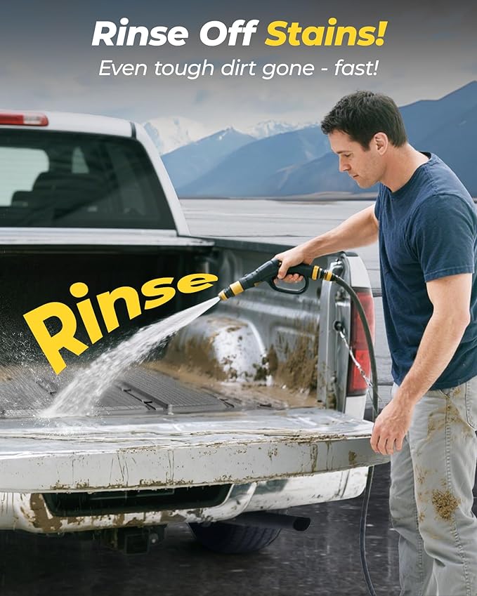 3W Bed Mat 6.8FT for Ford F250/F350/F450 2017-2025 2026 Super Duty Accessories Vehicle Bed, Durable All Weather Protection TPE Bed Liner for Heavy Duty Pickup Cargo Mat, Black