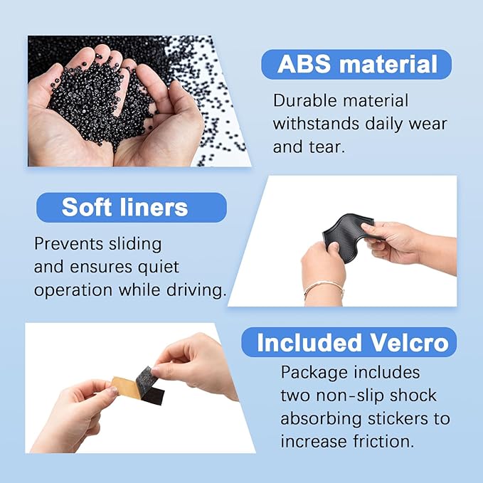 EDBETOS Center Console Organizer Tray for 2021-2023 2024 GMC Yukon & Chevy Tahoe Suburban Open Pocket Organizer Storage Hidden Secret Compartment, 2-Layer Upgrade (Not for Yukon Denali/Ultimate)