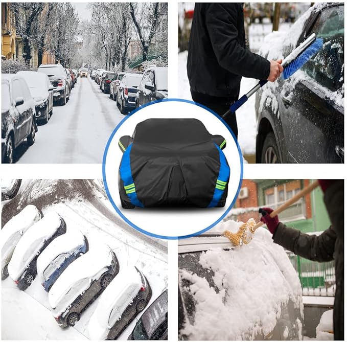 Avecrew SUV Car Cover Waterproof All Weather for Automobiles, Outdoor Heavy Duty Full Exterior SUV Covers (Length: 182"-191")