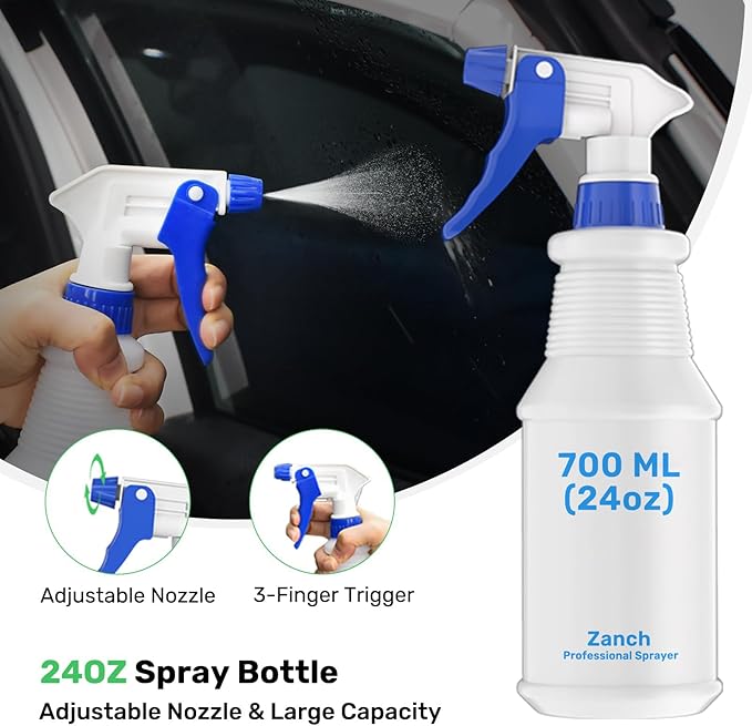 Zanch Window Tint Kit, 30pcs Easy-to-Use Window Tinting Tools Includes 24oz Spray Bottle, Various Squeegees and Knife for Home and Car Glass Protective Film Installation