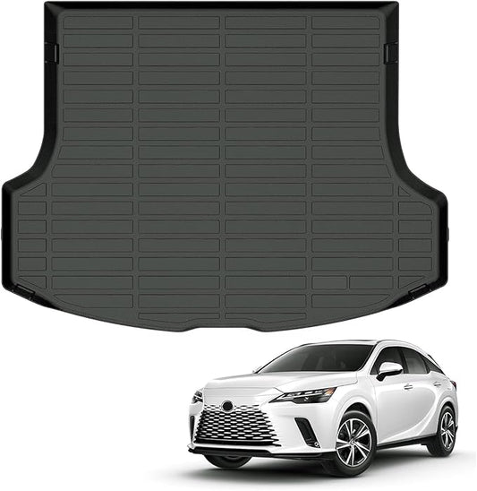 All Weather Cargo Mat Fit for Lexus RX/RX350/RX350H/RX500H 2023 2024 2025 2026 TPE Rubber Cargo Liner Set RX Accessories All Season Guard Odorless Anti-Slip Trunk Tray Black