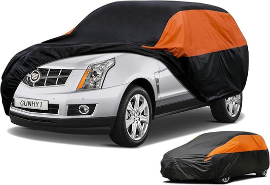 Cadillac Car Cover Custom Fit Cadillac SRX (2003-2009) Waterproof All Weather for Automobiles, Lightweight Full Exterior Cover Outdoor Sun UV Rain Dust Snow Wind Protection.