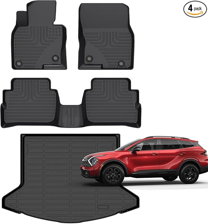 for Mazda CX-5 2023 2024 2025 Floor Mats Car Mats for Mazda CX5 All Weather Protection Anti-Slip TPE Floor Liners Full Set CX5 Accessories,Black