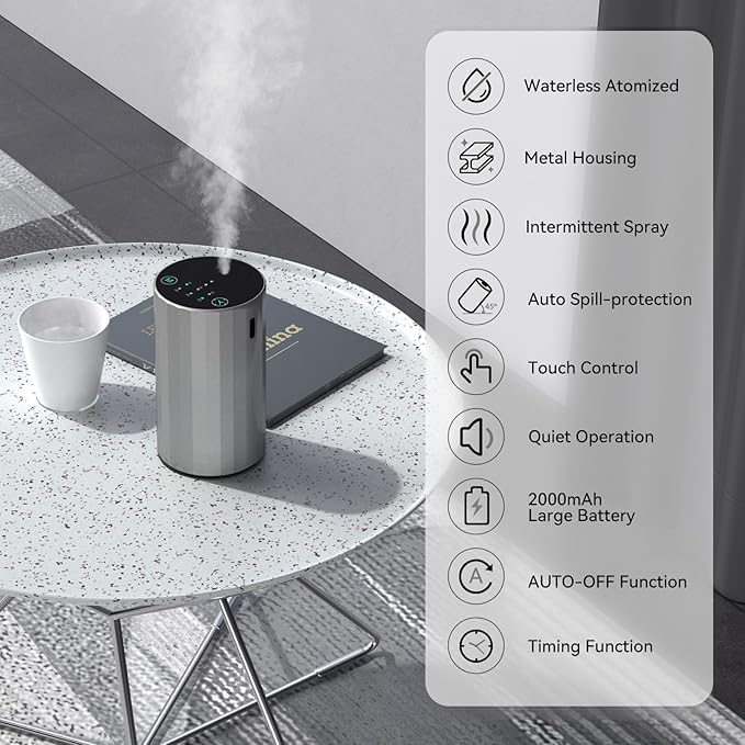 Essential Oil Diffuser Silver