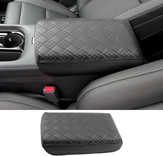 2025 2026 Murano Accessories Center Console Cover for Nissan Murano (SV/SL/Platinum), Cushion &Comfy Leather Armrest Cover 2026 2025 Murano Accessories (Padded)