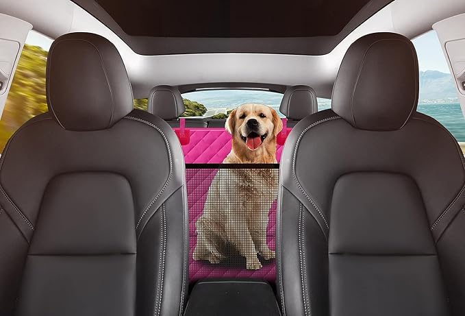GXT Dog Back Seat Cover Protector for Cars SUV and Trucks with Mesh Window, Scratchproof Nonslip and Waterproof Material