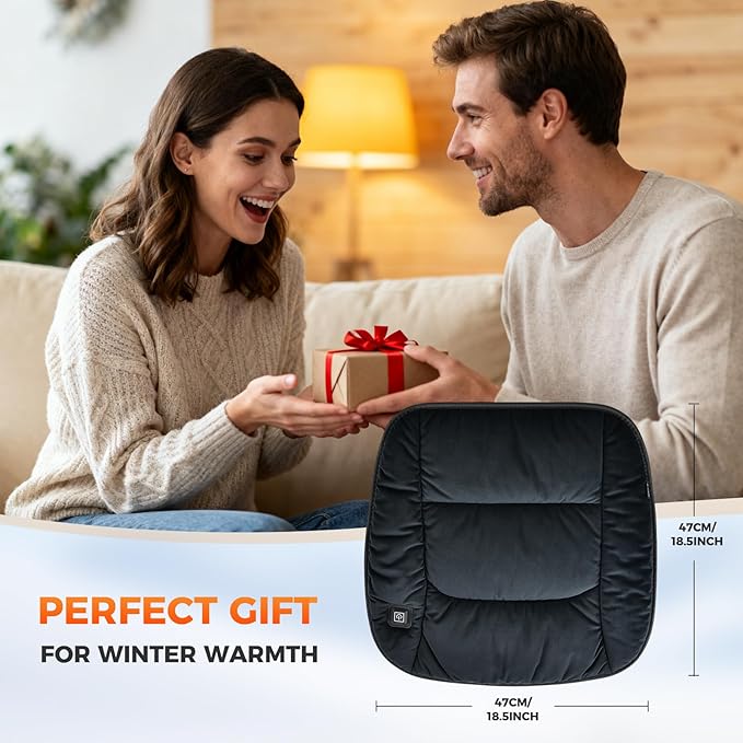 FLORICH Universal Front Seat Coves for Car Bottom Seat Cushion Cover Comfortable Anti-Slip Car Interior Covers for Automotive Cars SUV Truck Van, 1 Piece, Black