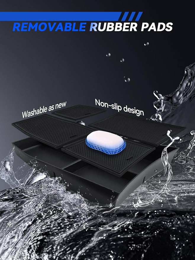 for Nissan Rogue Center Console Organizer Nissan Rogue T33 S, SV, SL and Platinum 2021-2024 Accessories Armrest Tray Middle Storage Box Insert Container Durable ABS Plastic