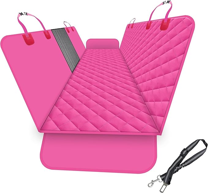 GXT Dog Back Seat Cover Protector for Cars SUV and Trucks with Mesh Window, Scratchproof Nonslip and Waterproof Material