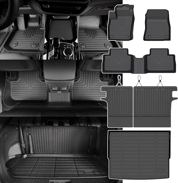 for Nissan Kicks Floor Mats 2025 SV/SR (Not for S),Car Mats for Nissan Kicks All Weather Floor Mats Cargo Liner Accessories Backrest Cargo Mat 2025