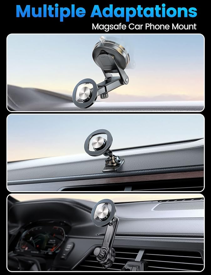 eSamcore Magsafe Magnet Head for Car Mount, Universal for Magsafe Car Mount 18 PCS Magnets Replacement, Fit for 17mm Ball Joint Magnetic Phone Holder for Car Dashboard/Windshield/Air Vent