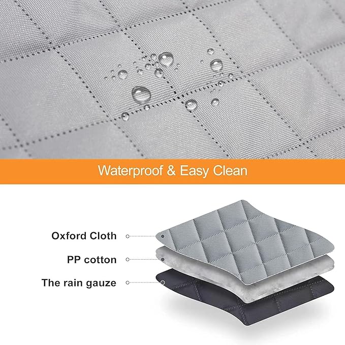 GXT Dog Back Seat Cover Protector for Cars SUV and Trucks with Mesh Window, Scratchproof Nonslip and Waterproof Material