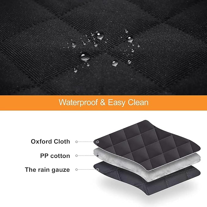 GXT Dog Back Seat Cover Protector for Cars SUV and Trucks with Mesh Window, Scratchproof Nonslip and Waterproof Material