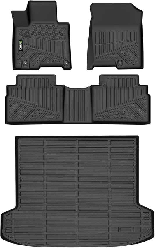 All Weather Floor Mats & Cargo Liner for Hyundai Tucson Plug in Hybrid 2022-2025 2026 (PHEV) Custom Fit Full Set Accessories - Black
