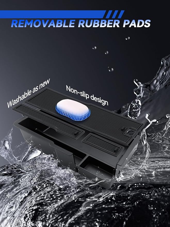 2 Layer for Chevy Equinox Center Console Organizer Chevrolet Equinox 2025 2026 (LT/ACTIV/RS) Accessories Armrest Tray Middle Storage Box Insert Container Durable ABS Plastic