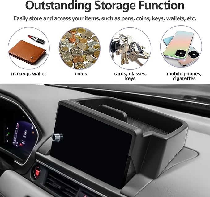 LUWU for 2023 2024 2025 Pilot Dashboard Center Console Organizer 2025 H onda Pilot Armrest Storage Box Armrest Organizer H onda Pilot Console Organizer Tray 2023 2024 2025 H onda Pilot Accessories