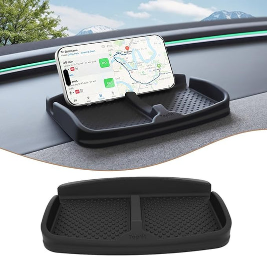 ThinSGO Anti-Slip Car Dash Grip Pad for Cell Phone, Keychains, Sun Glasses,Stand for Navigation Cell Phone (Black)