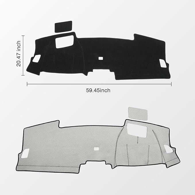 KUST Car Dash Cover for Honda CR-V CRV 2023-2025 2026(with HUD) Polyester Dashboard Cover Non-Slip Interior Accessories for Honda CRV CR-V Custom Fit Dash Mat Sunshade No Glare Black