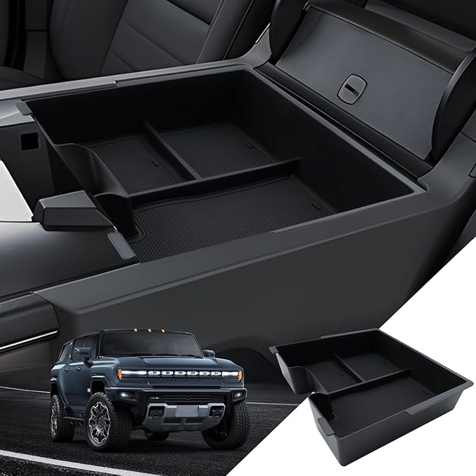 for Nissan Titan Center Console Organizer 2016-2019 2020 2021 2022 2023 2024 2025 Nissan Titan Accessories Armrest Tray Middle Storage Box Insert Container Durable ABS Plastic