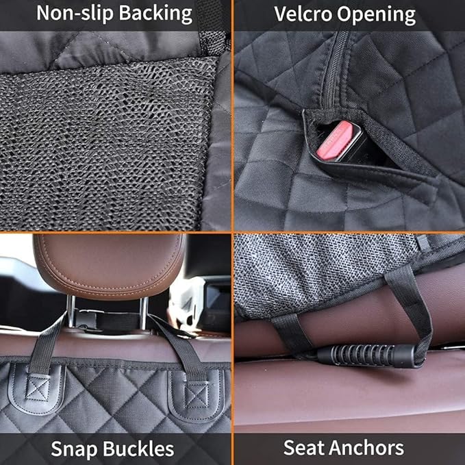 Dog Car Seat Cover for Back Seat Pet Cover for Dogs Waterproof Car Seat Protector Scratchproof Nonslip Durable Car Seat Cover for SUV,Truck &Cars Universal Size