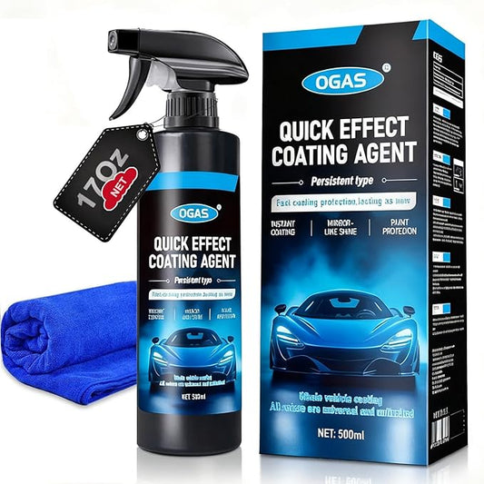 Automotive Body Coating Agent, Car Coating Spray for Car Wax Polish Paintwork Shine & Protection, Automotive Gloss & Shine Stuff Detailing Supplies-500ml/17 Fl.Oz