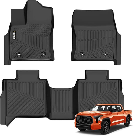 Wailtnb-for Toyota Tundra 2022-2026 (Only for CrewMax Cab) Floor Mat All Weather Floor Liner Car Mat for Toyota Tundra Custom Fit Automotive Full Set Accessories
