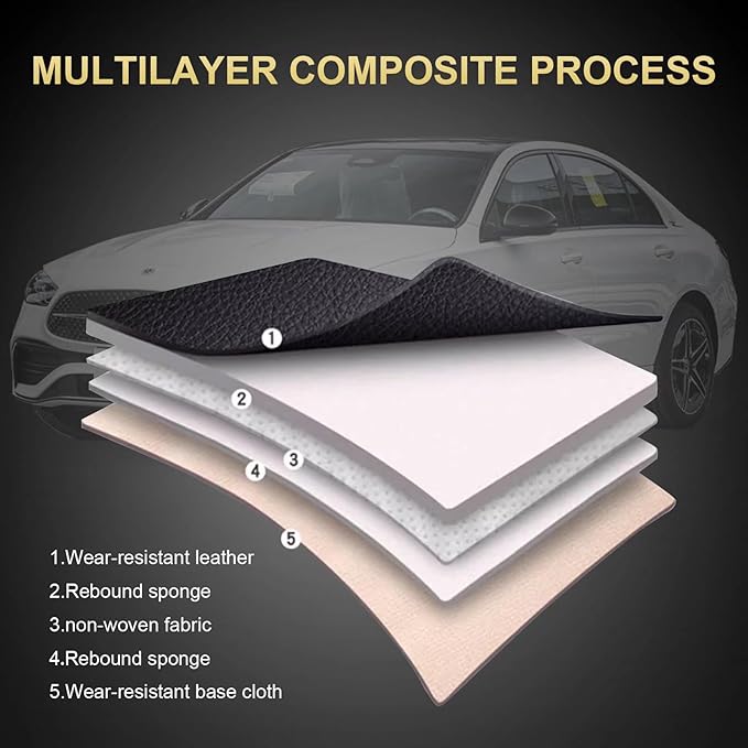 Seat Covers Fit for Chevy Equinox : Luxury Waterproof Leather Front Car Seat Covers Fit for 2011-2024 2025 2026 Equinox - Black and Grey Car Seat Protector(2PCS Front)