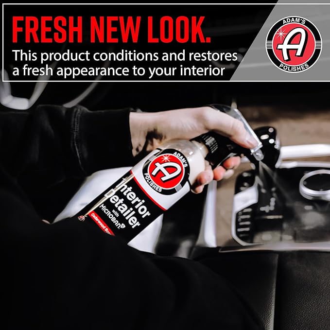 Adam's Polishes Interior Detailer 16 fl. oz (Cedarwood) - Total Car Interior Cleaner, Protectant & Dressing | All Purpose Cleaner & Leather Conditioner | Vinyl, Dashboard, Screen, Seat Cleaner & More