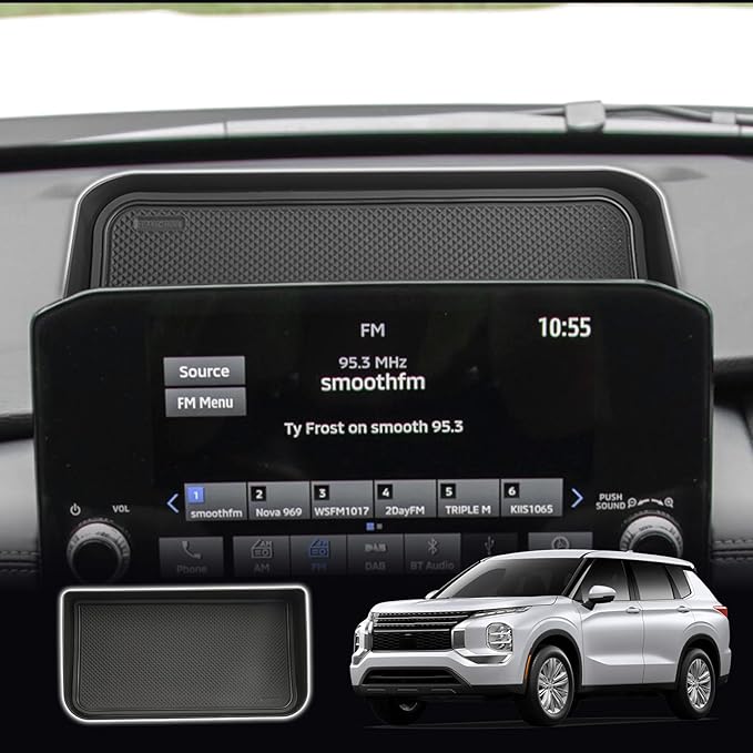 SXCY for 2022-2024 2025 Mitsubishi Outlander Screen Back Organizer [Not for Outlander Sport] 2023 2024 2025 Outlander Dashboard Tray 2023 2024 2025 Outlander Accessories Screen Back Tray